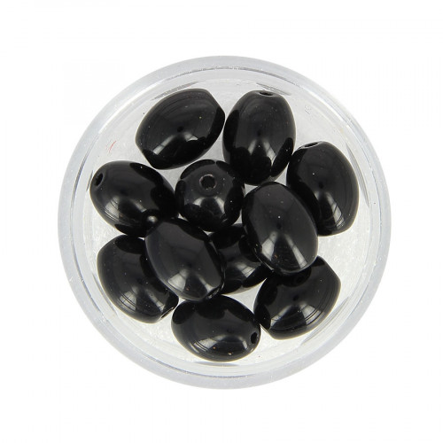 Boîte de perles Jardin - Noir - 11 x 8 mm