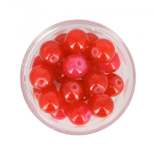 Boîte de perles Jardin - Rouge - Ø 9 mm
