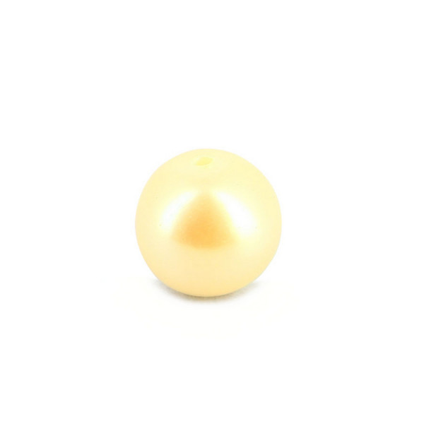 Perle ronde nacrée synthétique - Blanc - 10 mm