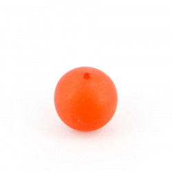 Perle translucide ronde en résine - Rouge - 20 mm