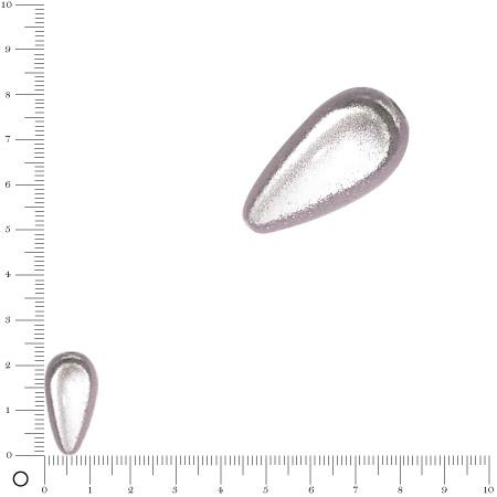Perle magique poire L. 23 mm - Parme clair