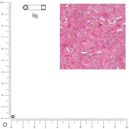 Miyuki Delicas 10/0 transparent rainbow - Rosé DBM0055 - 9 g