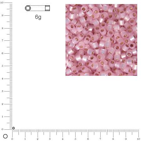Miyuki Delicas 11/0 éclat de perle - Rosé DB0624 - 6 g