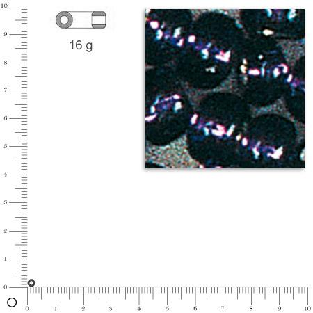 Rocailles intérieur argenté - Lilas foncé - Ø 2,6 mm x 16 g