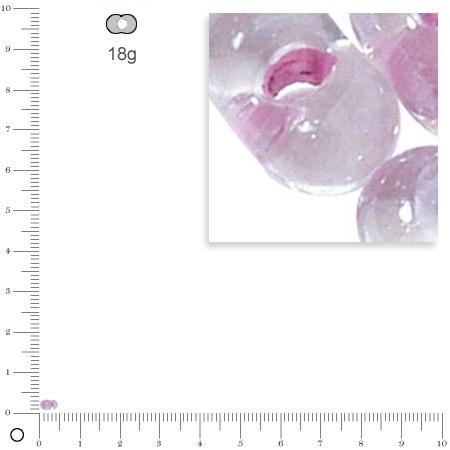 Rocailles Farfalles - Lilas - 2 x 4 mm x 18 g