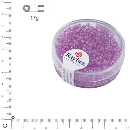 Rocailles Arktis lustrées - Lilas tendre - Ø 2,6 mm x 17 g