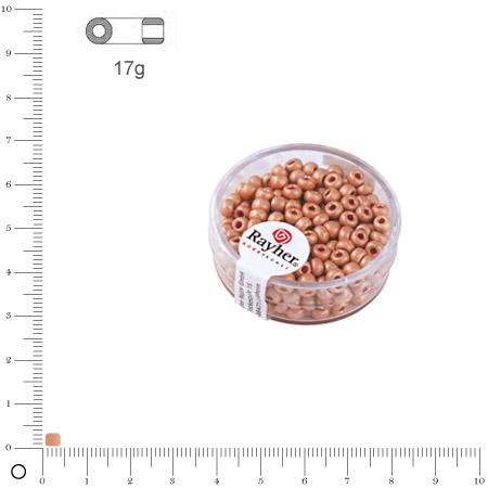 Rocaille Metallic dépoli - Rose tendre - Ø 4 mm x 17 g