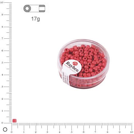 Rocaille Metallic dépoli - Rosé - Ø 4 mm x 17 g