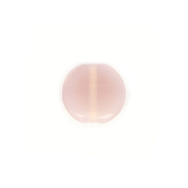 Perle palet en verre translucide - Parme - 15 x 15 mm