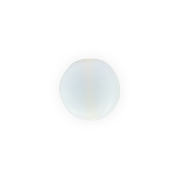 Perle palet en verre - Bleu et blanc - 15 x 15 mm