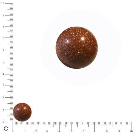Perle de soleil ronde Ø 16 mm - Marron