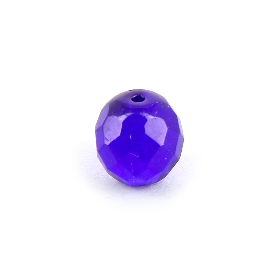 Lot De 10 Perles Facettes De Bohême Preciosa Montana - Diamètre 10mm - Pour Création De Bijoux - Neuf