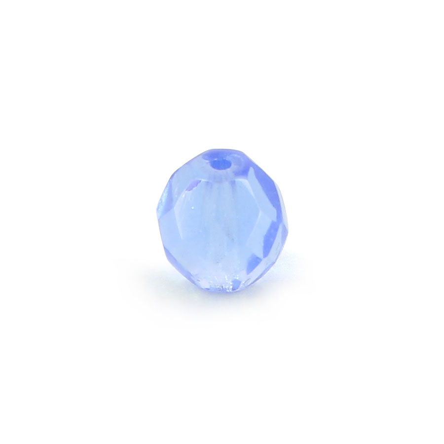 Lot De 20 Perles Facettes Bohême 8mm Aigue-marine AB - Preciosa - Neuf