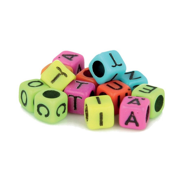Perles alphabet - Multicolore - 6 mm - 300 pcs
