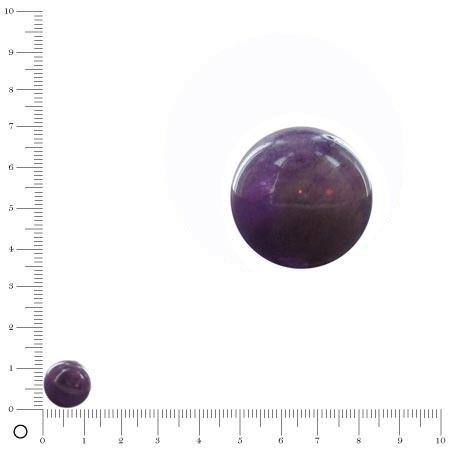 Perle ronde en amethyste - Ø 12 mm
