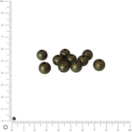 Boule Ø 3 mm - Bronze vieilli - x 10