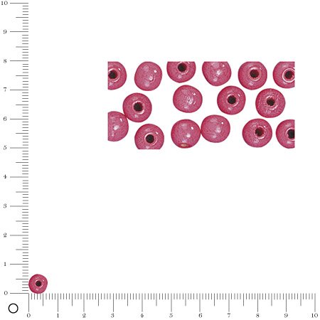 Perles en bois - Polies - Rose foncé - 6 mm - 115 pcs