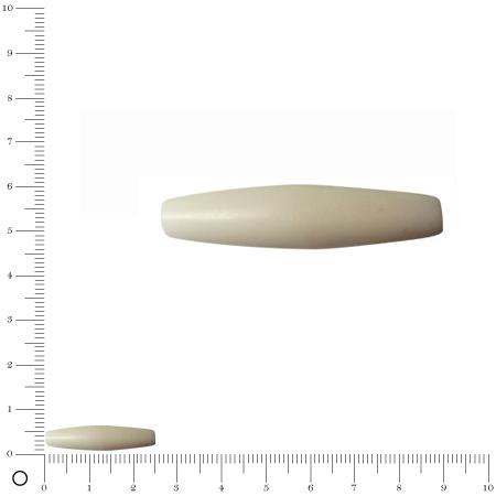 Perle en os tube L. 27 mm