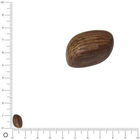Perle en bois L. 13 mm - Losange