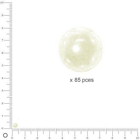 Perles Renaissance - Blanc neige - Ø 4 mm x 85 pces