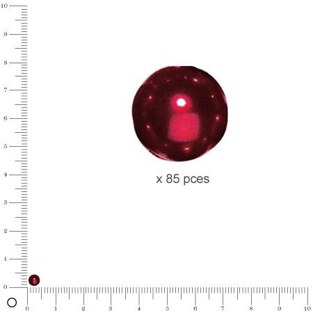 Perles Renaissance - Rouge classique - Ø 4 mm  x 85 pces