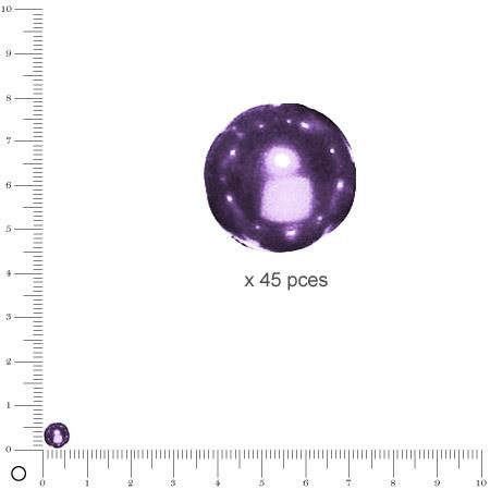 Perles Renaissance - Lilas - Ø 6 mm  x 45 pces