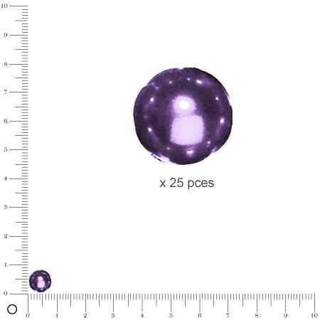 Perles Renaissance - Lilas - Ø 8 mm  x 25 pces