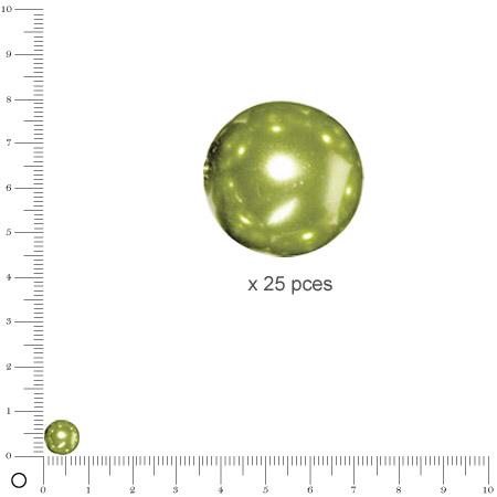 Perles Renaissance - Jade - Ø 8 mm  x 25 pces