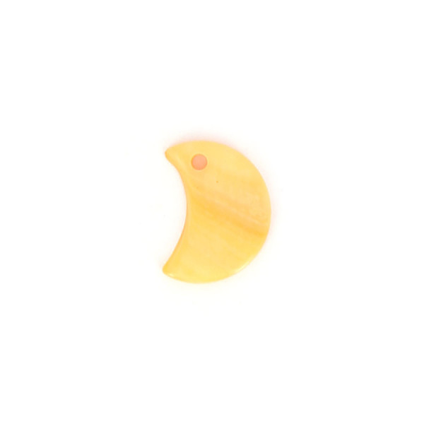 Sequin lune nacre - Orange - 23 x 23 mm
