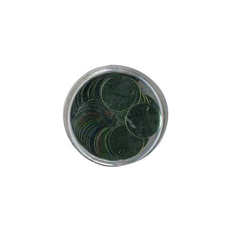 Disque sequins - Vert mousse - 12 mm