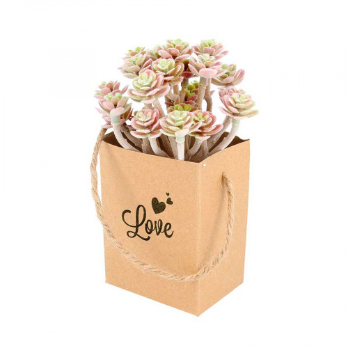 Sac en papier avec mousse - 7 x 5 x 9,5 cm