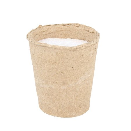 Pot en papier avec mousse - 8 x 6,5 x 9,5 cm