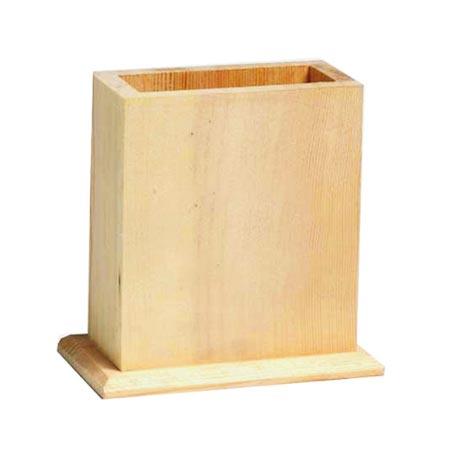 Support à décorer en bois - Pot à crayons - 12 x 7 x 11,5 cm