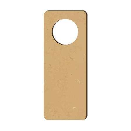 Support à décorer en bois médium - Panneau de porte avec cercle GM - 29 x 9 cm