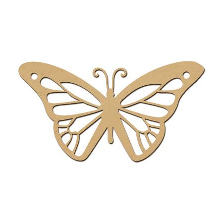 Support à décorer en bois médium - Papillon GM - 31 x 16,7 cm