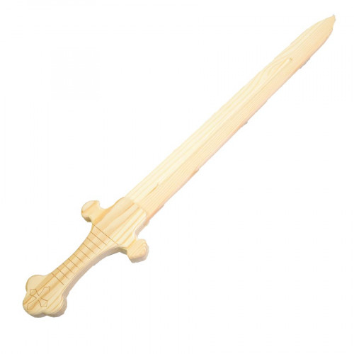 Epée de chevalier en bois -  9 x 50 x 1,2 cm
