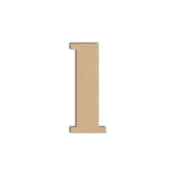 Lettre en bois médium - L minuscule - 9 cm