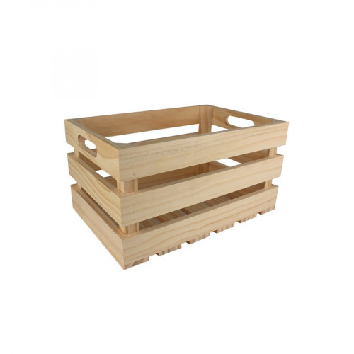 Caisse de Rangement Vintage en bois - 27 x 17 x 14 cm