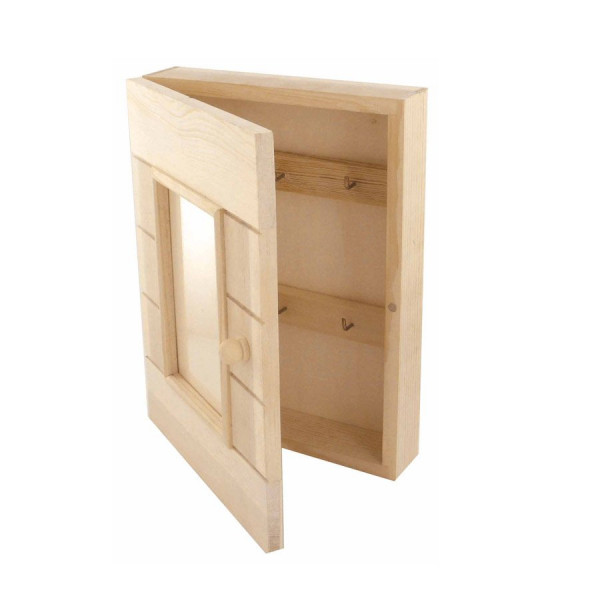 Armoire à Clefs en bois - 20 x 5 x 26 cm