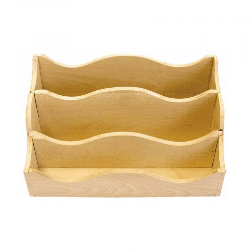 Range-courrier en bois - 25 x 13 x 15 cm