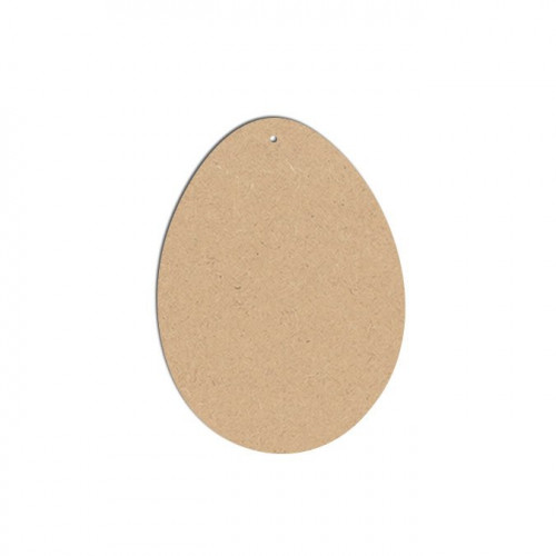 Œuf MM en bois médium - 10 x 7,5 cm