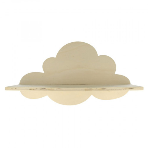 Etagère nuage en bois - Adorable - 39 x 22 x 11 cm