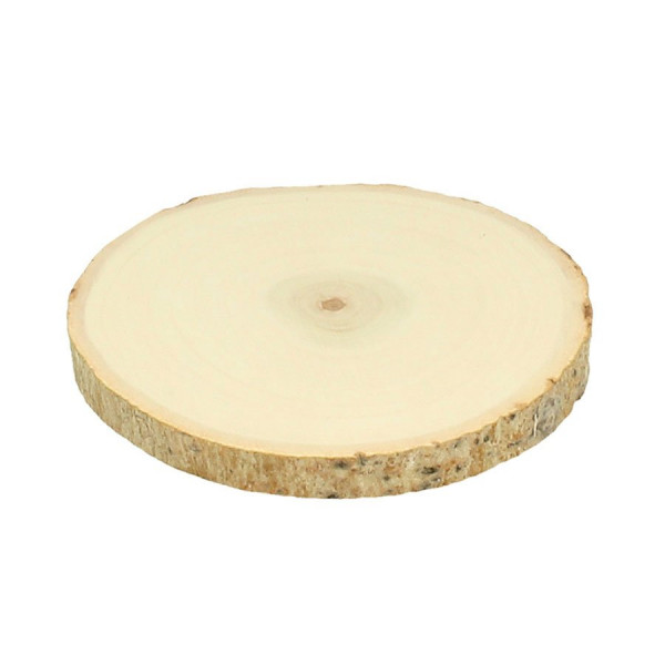 Planche ronde en bois de peuplier - 12-15 cm