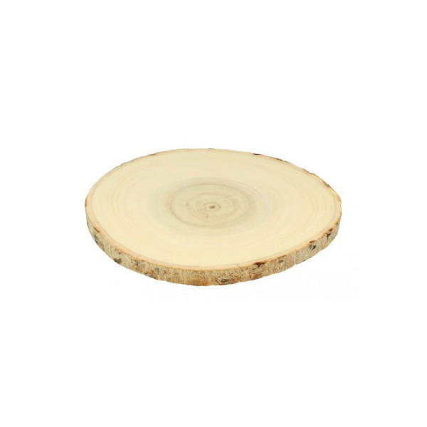 Planche ronde en bois de peuplier - 20 à 23 cm