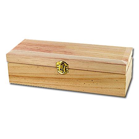 Support à décorer en bois - Boîte à thé - 4 compartiments 2 - 27 x 10,5 x 8 cm