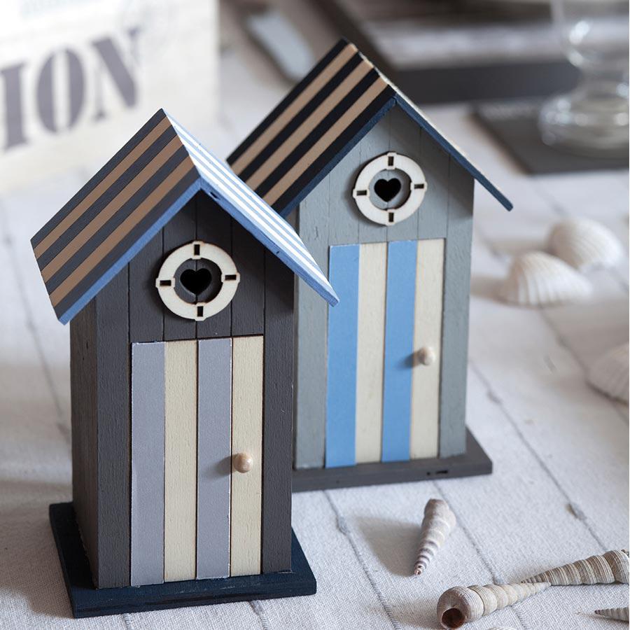 Cabine De Plage En Bois 7 X 8 5 X 14 Cm Scrapmalin
