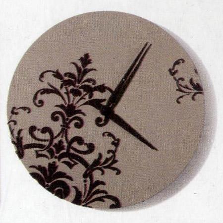 Horloge ronde en bois à décorer - blanc - 30 x 30 cm