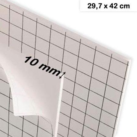 Carton mousse adhésif - 10 mm - A3