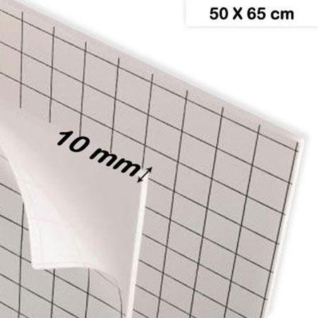 Carton mousse adhésif - 10 mm - 50 x 65 cm