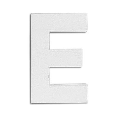 Support à décorer en papier mâché - Lettre E - h. 20.5 cm